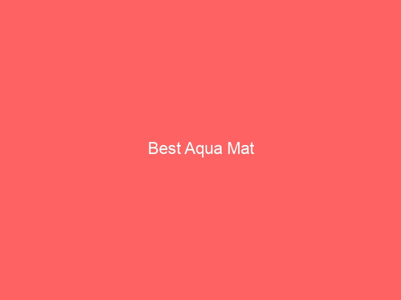 Read more about the article Best Aqua Mat