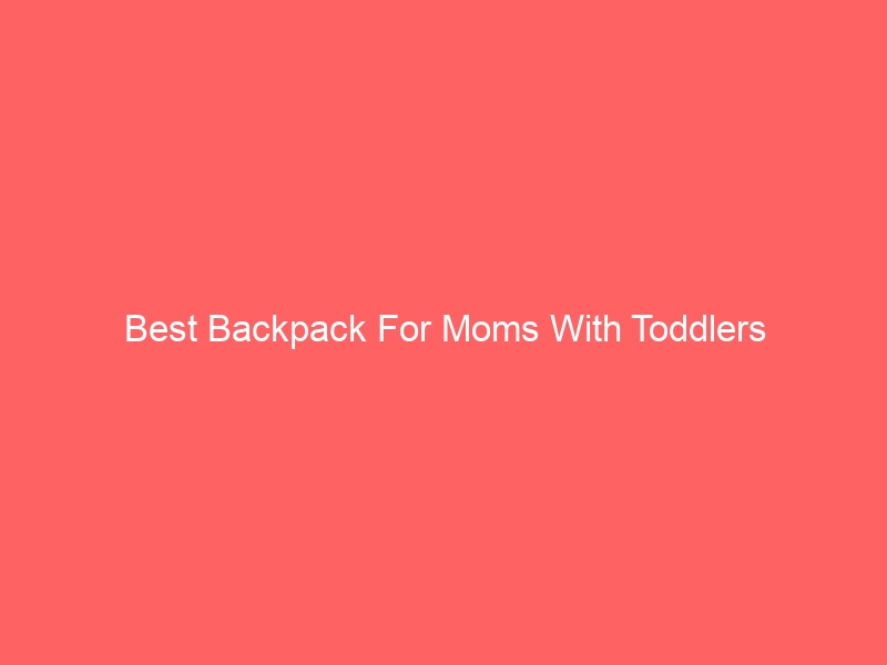 Read more about the article Best Backpack For Moms With Toddlers