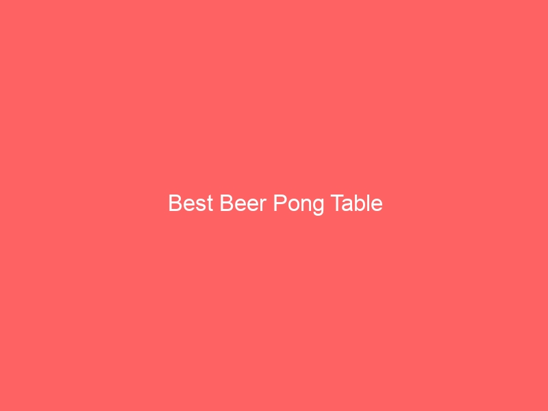 Read more about the article Best Beer Pong Table