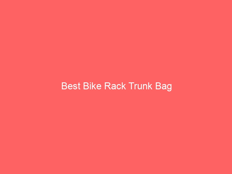 Read more about the article Best Bike Rack Trunk Bag