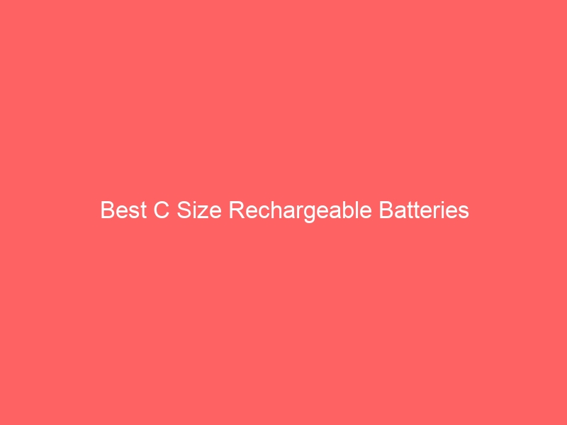 Read more about the article Best C Size Rechargeable Batteries