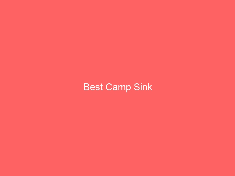 Read more about the article Best Camp Sink