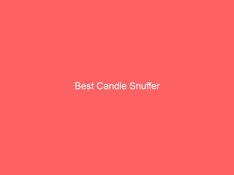 Read more about the article Best Candle Snuffer