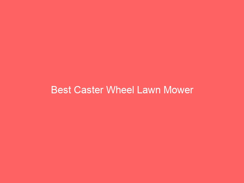 Read more about the article Best Caster Wheel Lawn Mower