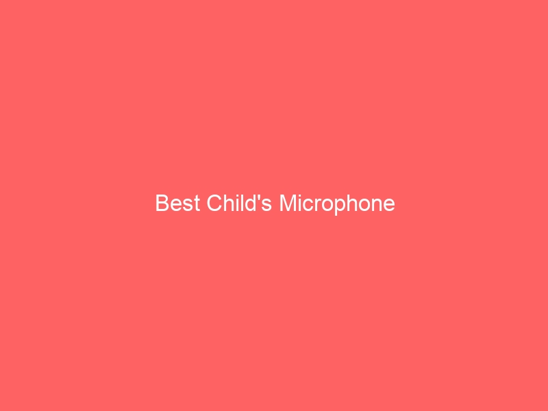 Read more about the article Best Child’s Microphone