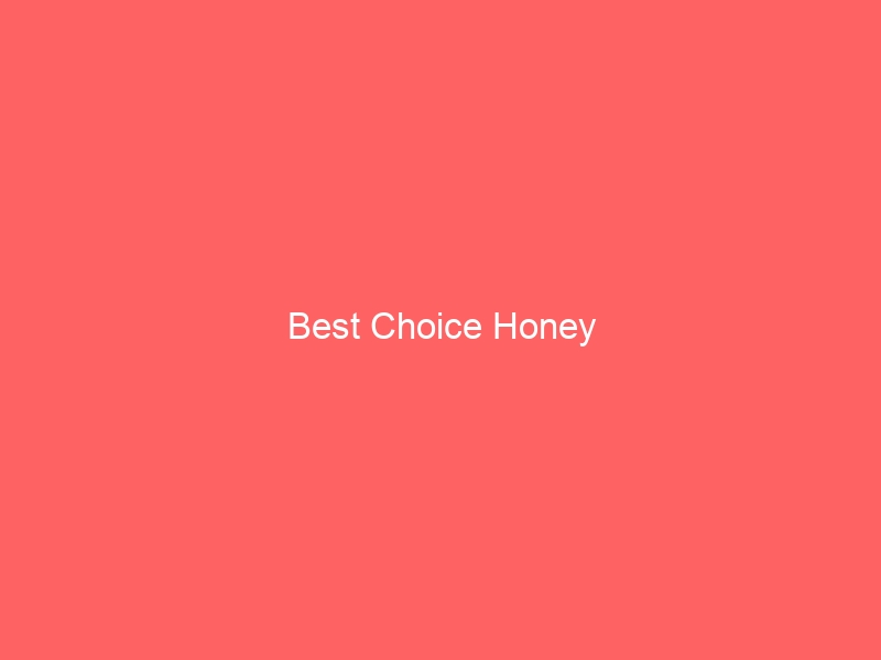 Read more about the article Best Choice Honey