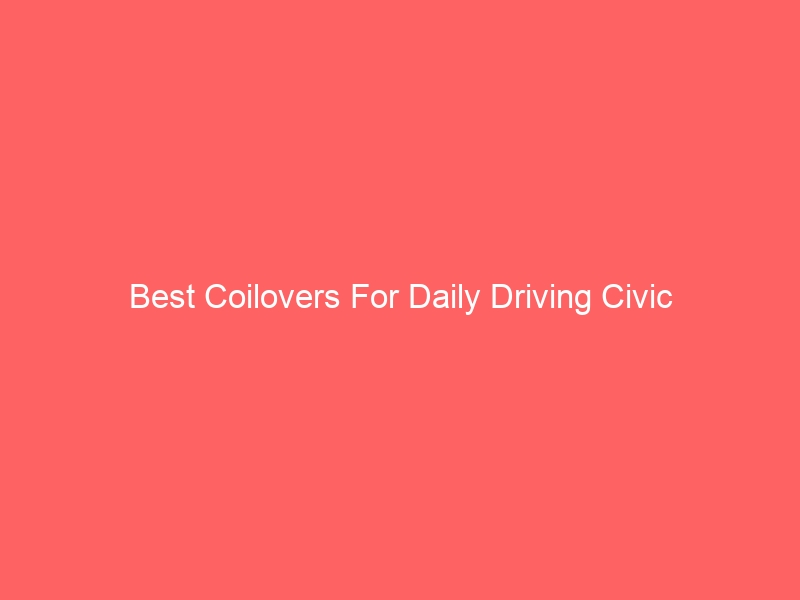 Read more about the article Best Coilovers For Daily Driving Civic