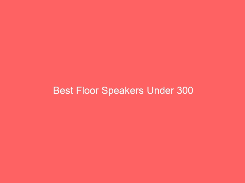 Read more about the article Best Floor Speakers Under 300