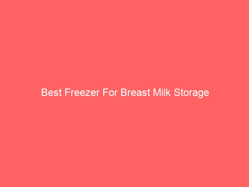 Read more about the article Best Freezer For Breast Milk Storage