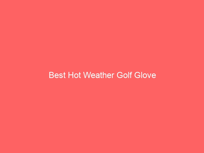 Read more about the article Best Hot Weather Golf Glove