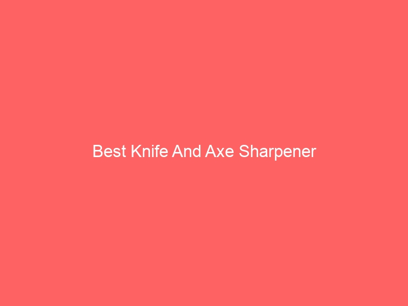Read more about the article Best Knife And Axe Sharpener