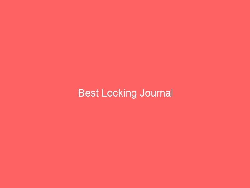Read more about the article Best Locking Journal
