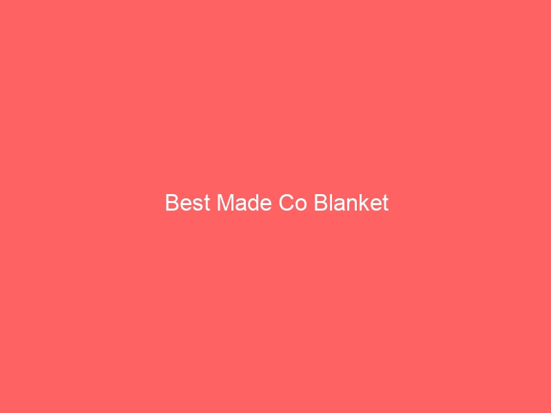 Read more about the article Best Made Co Blanket