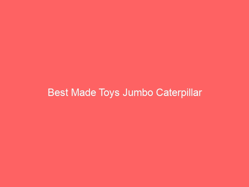 Read more about the article Best Made Toys Jumbo Caterpillar