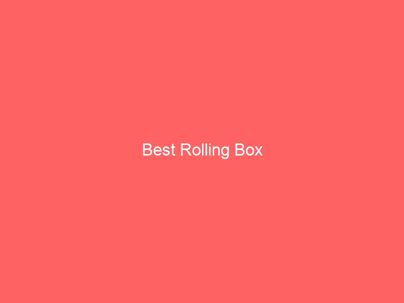 Read more about the article Best Rolling Box