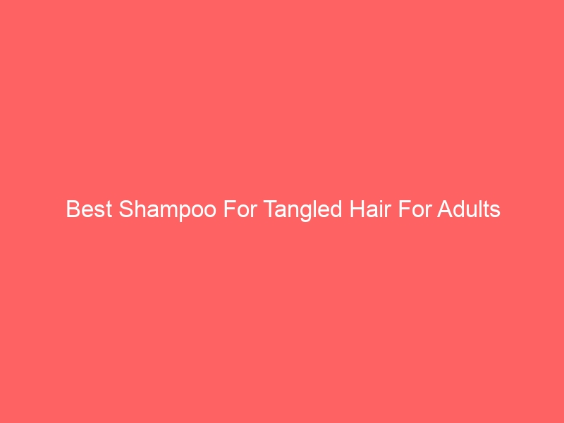 Read more about the article Best Shampoo For Tangled Hair For Adults