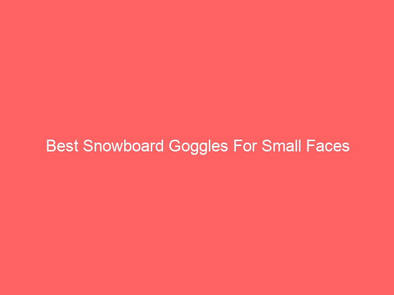 Read more about the article Best Snowboard Goggles For Small Faces