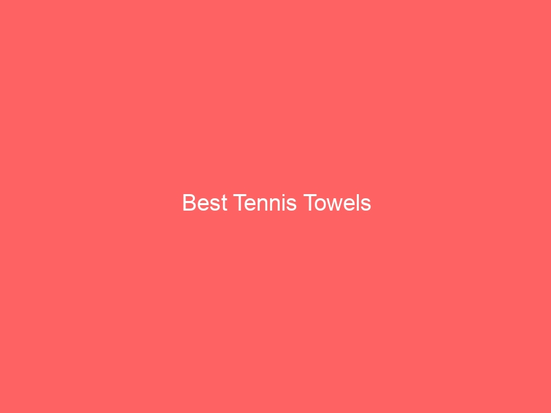 Read more about the article Best Tennis Towels