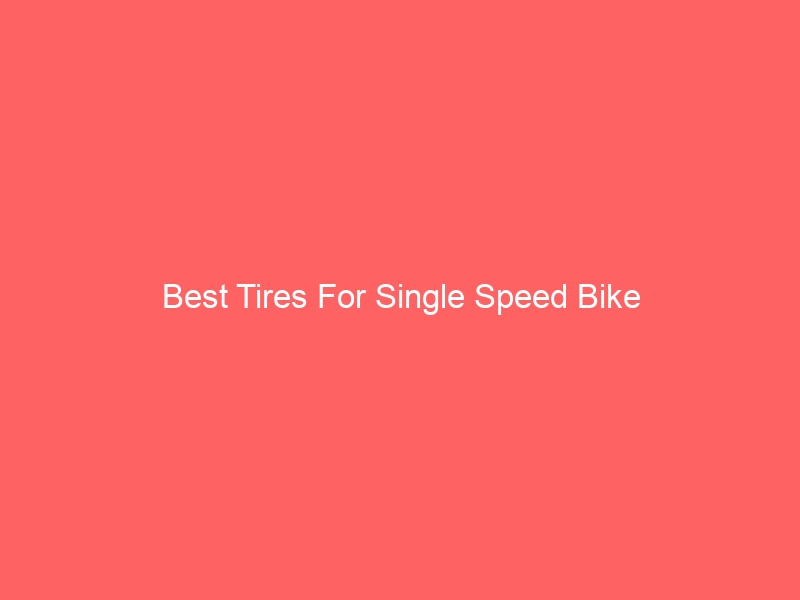 Read more about the article Best Tires For Single Speed Bike