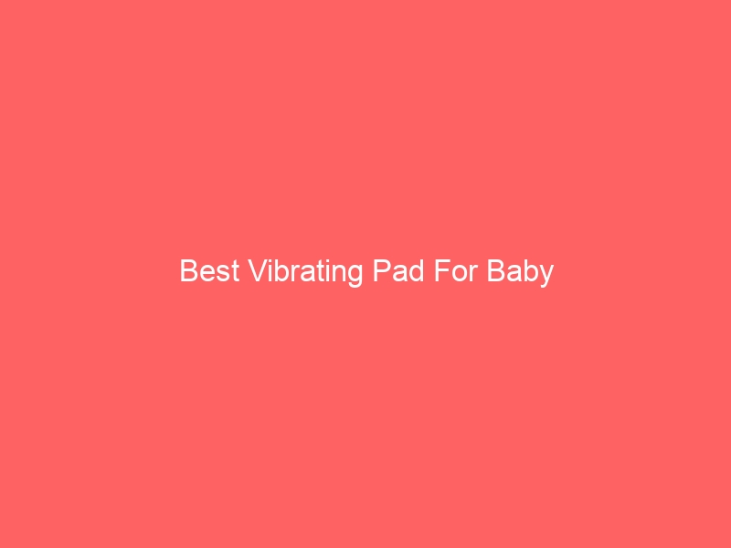 Read more about the article Best Vibrating Pad For Baby